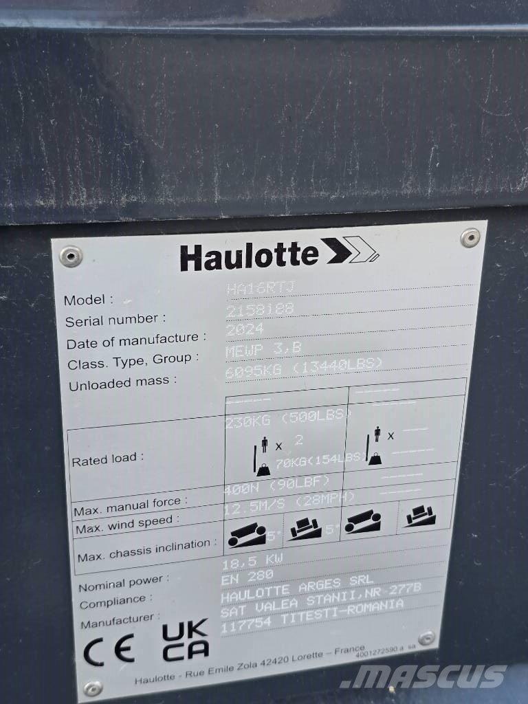 Haulotte HA 16 RTJ 便携桅杆式升降平台