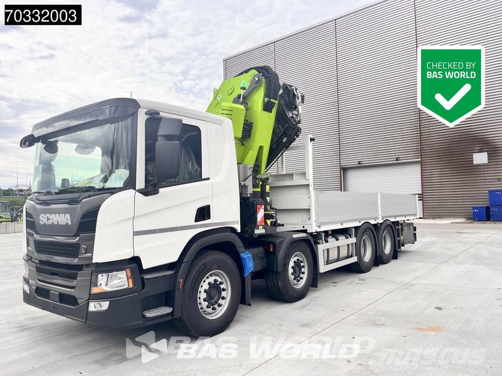 Scania P500 8X4 NEW! Zoomlion ZLK7600V803-2 Crane Kran Re Tovornjaki s kesonom/platojem