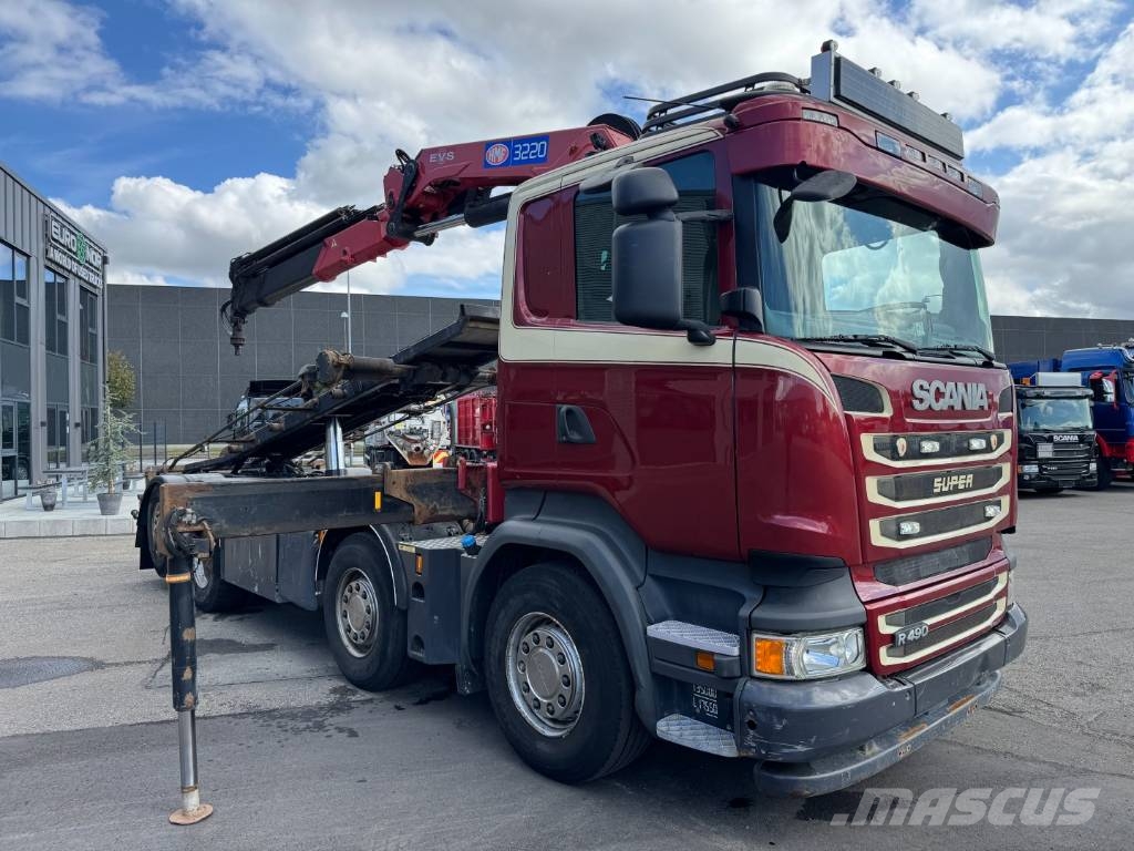 Scania R490 8x2*6 Euro 6 Hejs / Kran HMF 3220 K6 Camiones grúa