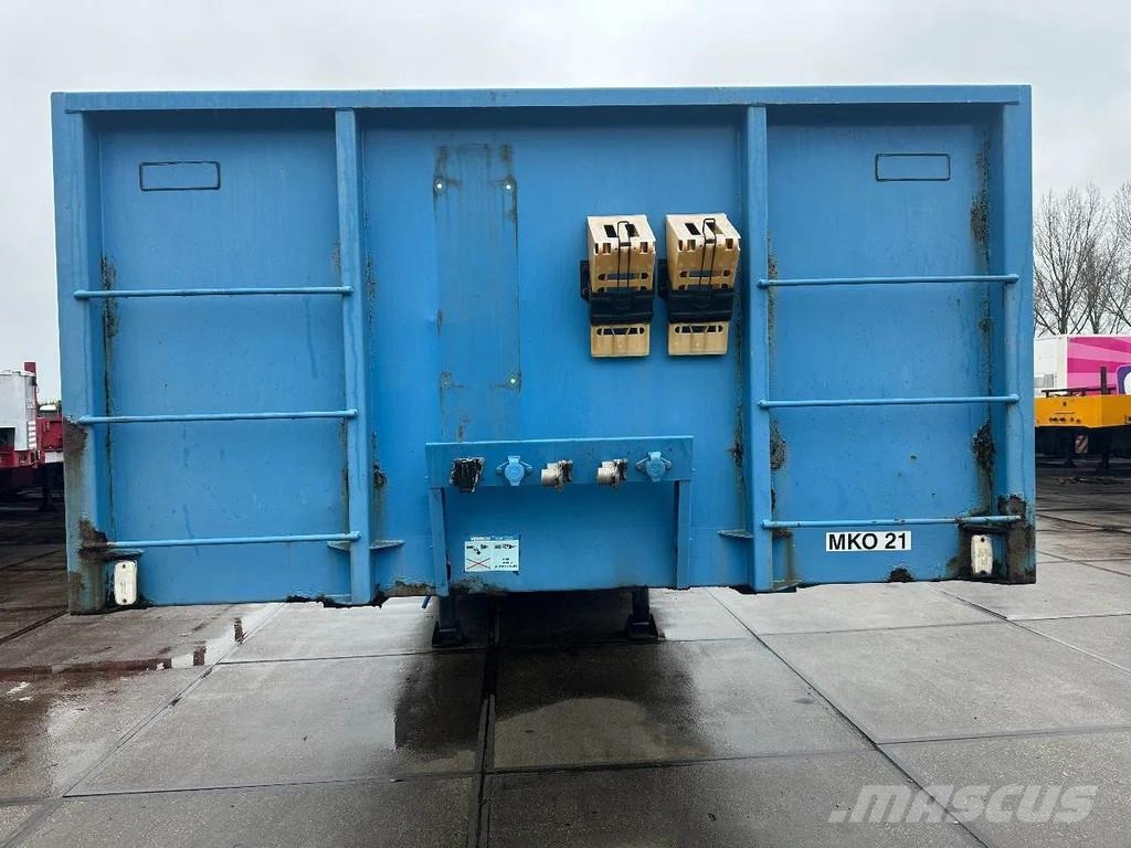 Kwb P-483-STI-H 3 AXLE - BPW - 2 AXLE STEERING 平台/側卸半拖車