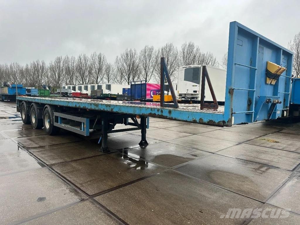 Kwb P-483-STI-H 3 AXLE - BPW - 2 AXLE STEERING 平台/側卸半拖車