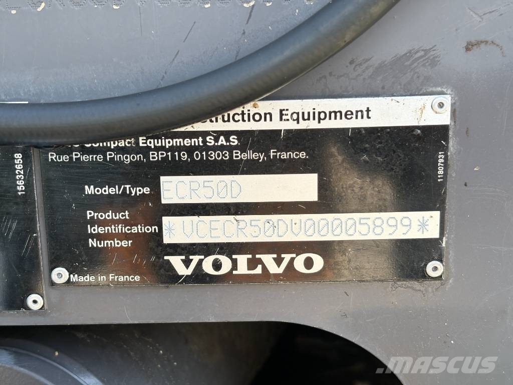 Volvo ECR 50 D Mini kotrók < 7t