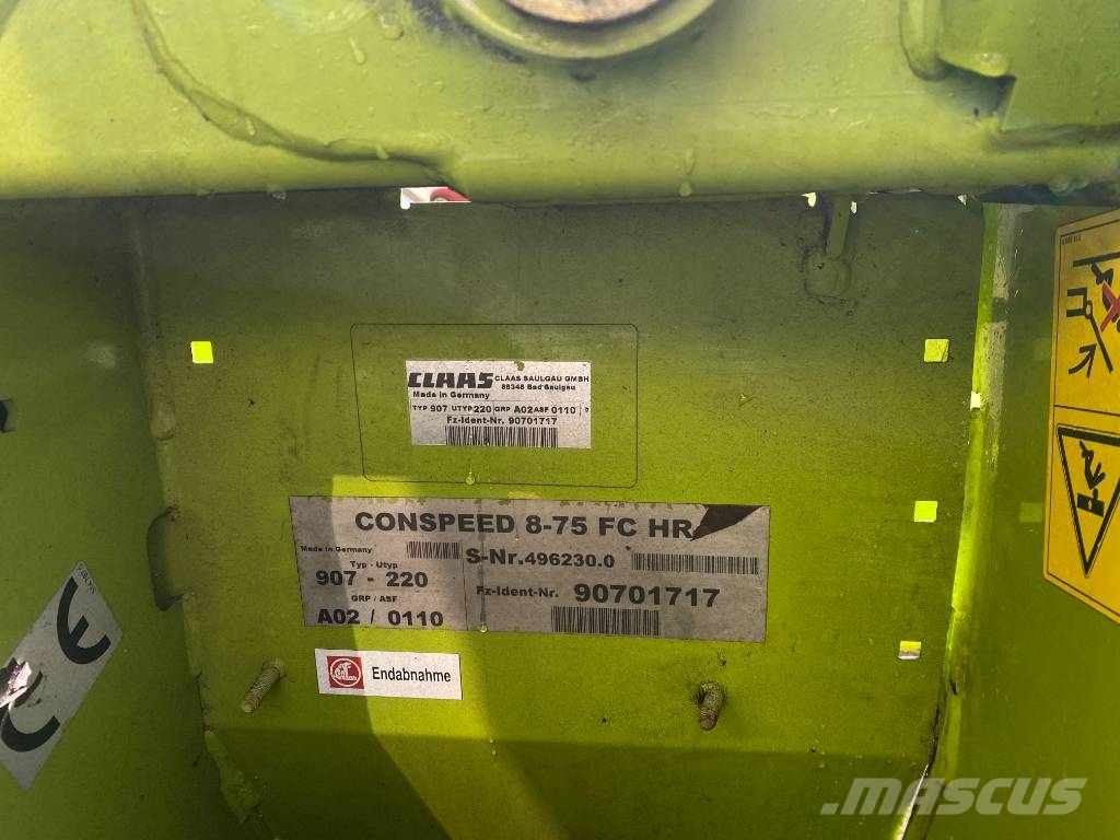 CLAAS Conspeed 8-75 FC Kombajnove hlavice