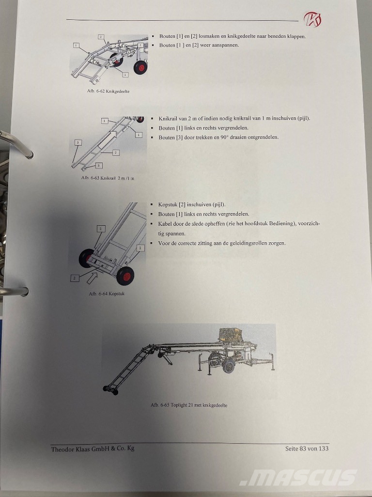 Klaas Toplight 21 BE Andere Arbeitsbühnen