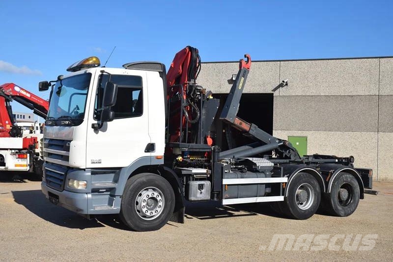 DAF CF 410 +Hooklift Palift 18t. and HMF crane Krokbil
