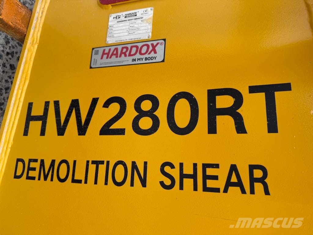  HW Metal Shear HW280 RT Machine weight 22-33 ton 破碎锤