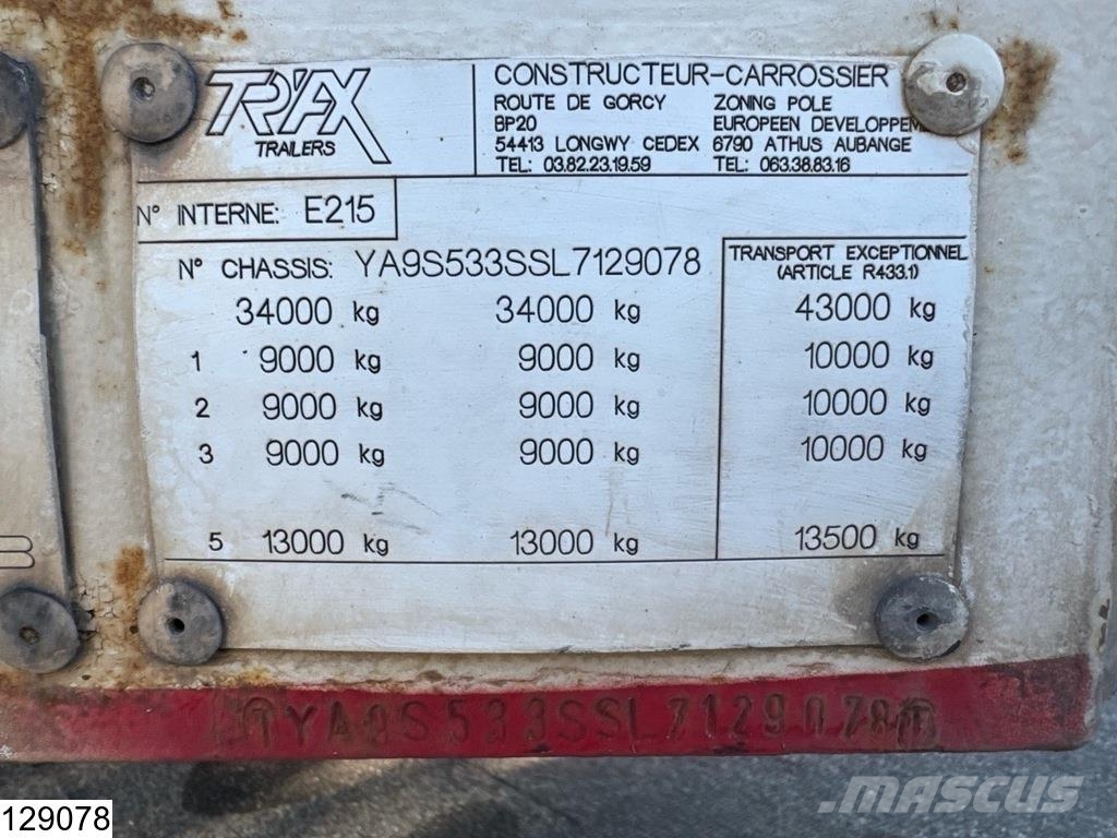 Trax Lowbed 43.000 KG, Winch Diepladers