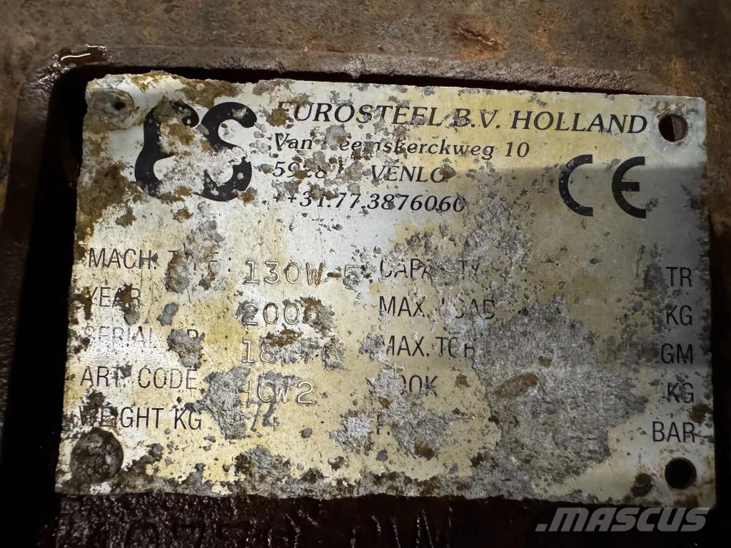 Eurosteel CW 30 Hydraulische snelwissels Pladdet Verachtert Hjulgrävare