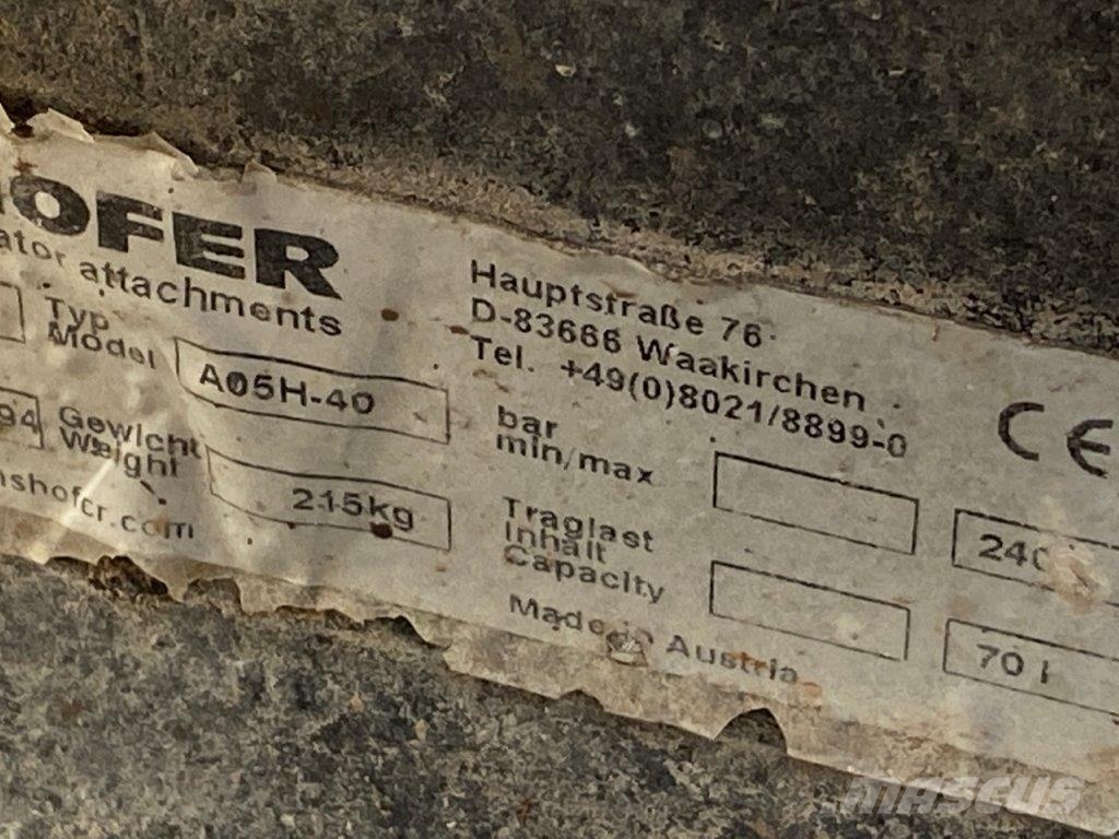 A05H-40 OQ60-5 Schalengreifer Drehmotor Mini bagri <7t