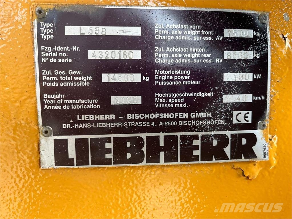 Liebherr L 538 Wielladers