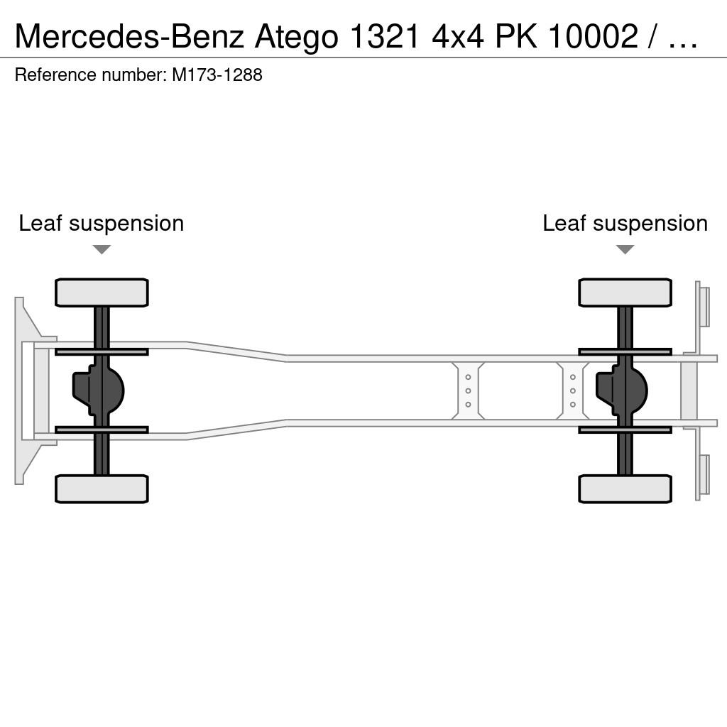 Mercedes-Benz Atego 1321 4x4 PK 10002 / BOX L=3117 mm / FULL STE クレーントラック、ユニック車