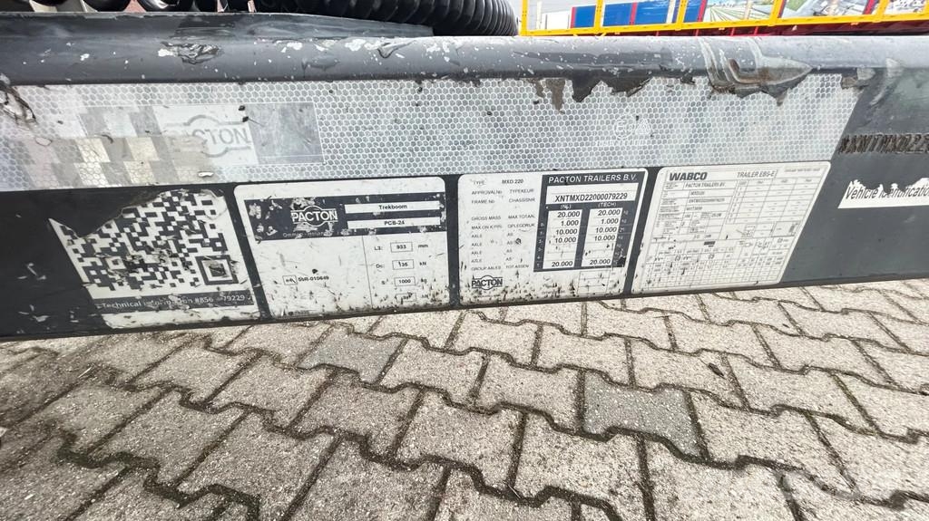 Pacton MXD.220 wipkar | alu schotten | APK | stand verlic Platformas/izkraušana no sāniem