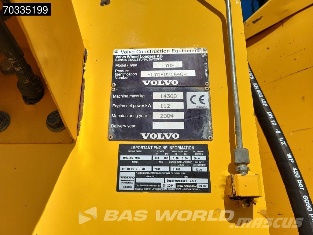 Volvo L70 E Low Hours! Cargadoras sobre ruedas