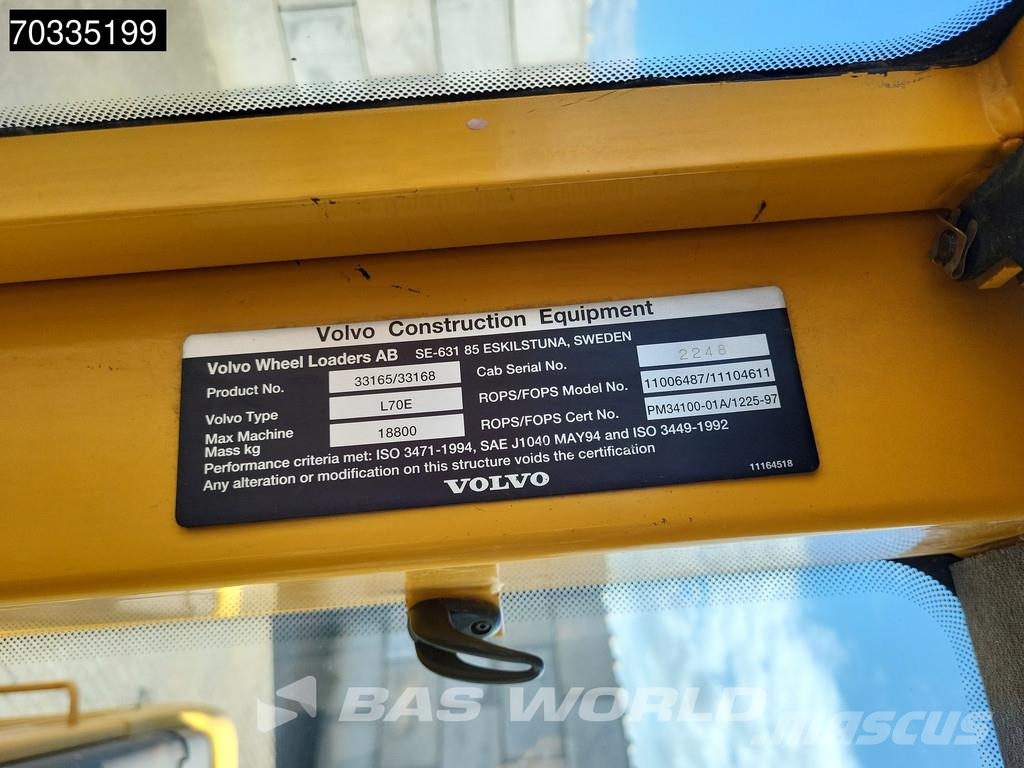 Volvo L70 E Low Hours! Cargadoras sobre ruedas