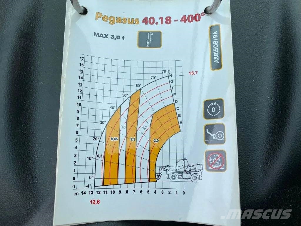 Dieci PEGASUS 40.18 400 EX DEMO VERREIKER/TELEHANDLER/TE مناولات متداخلة