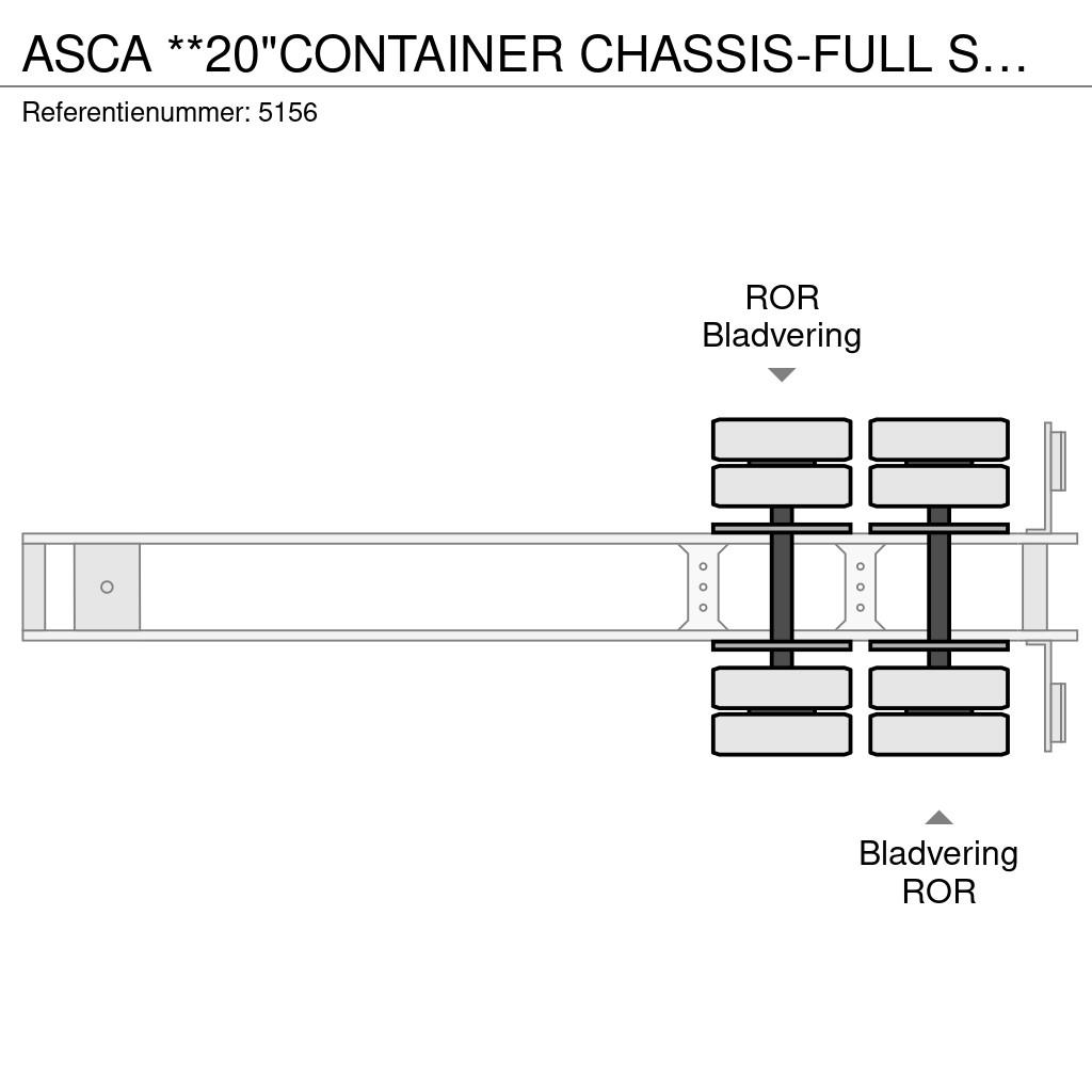Asca **20"CONTAINER CHASSIS-FULL STEEL** Konttipuoliperävaunut
