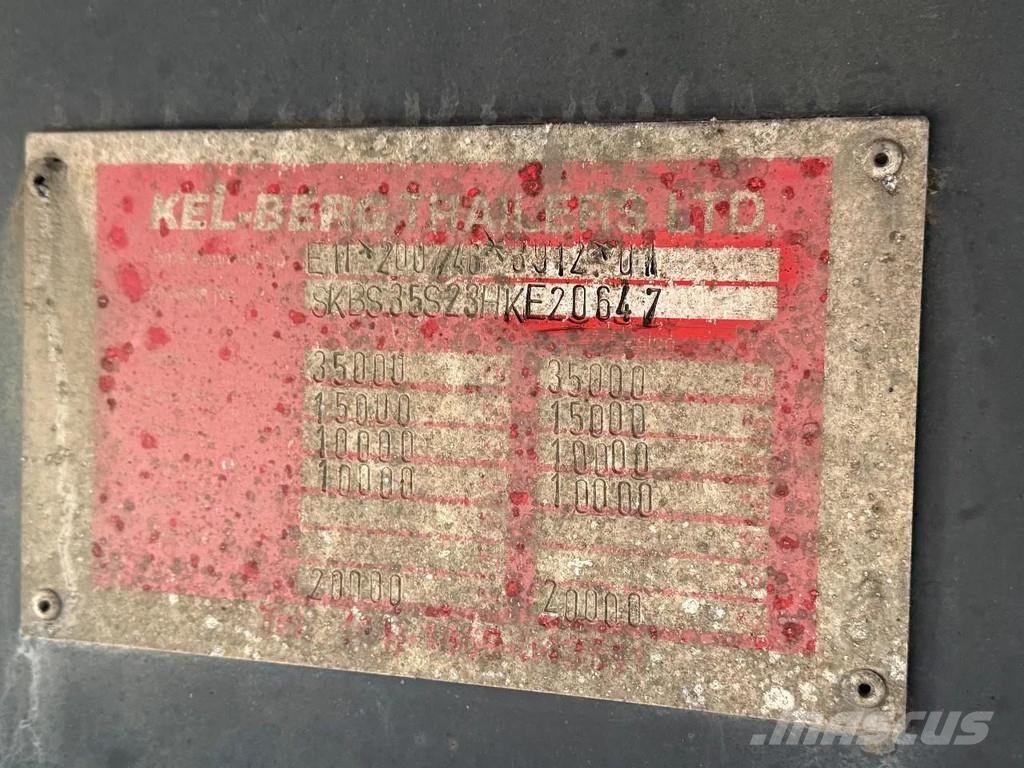 Krone 2 AXLE MET STUURAS & HARDHOUTENVLOER Semirremolques de caja de lona