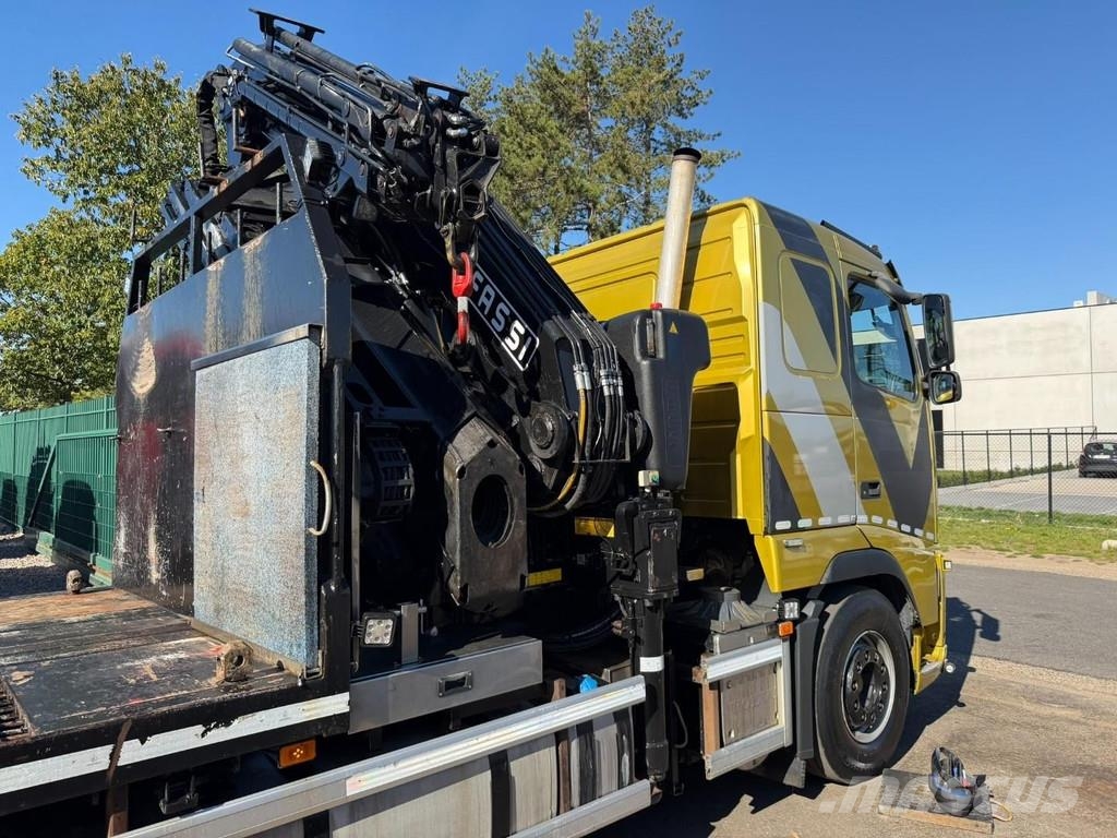 Volvo FH 420 8x4 PRITSCHE + 30m! KRAN FASSI F660 (6x) + Platformas/izkraušana no sāniem