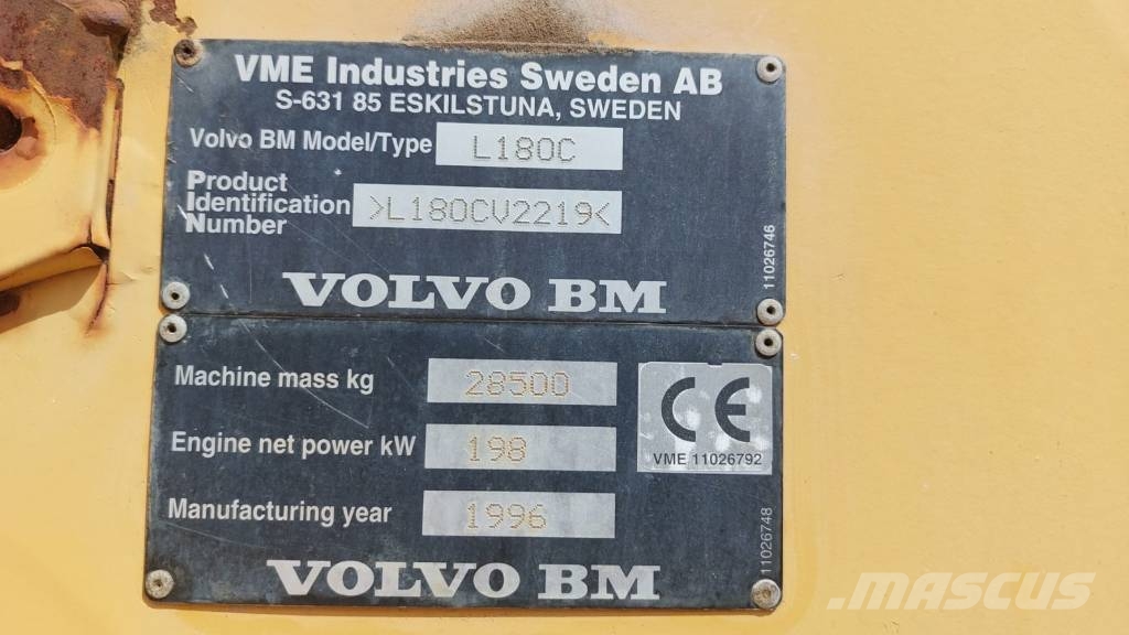 Volvo L 180 C لوادر بعجل