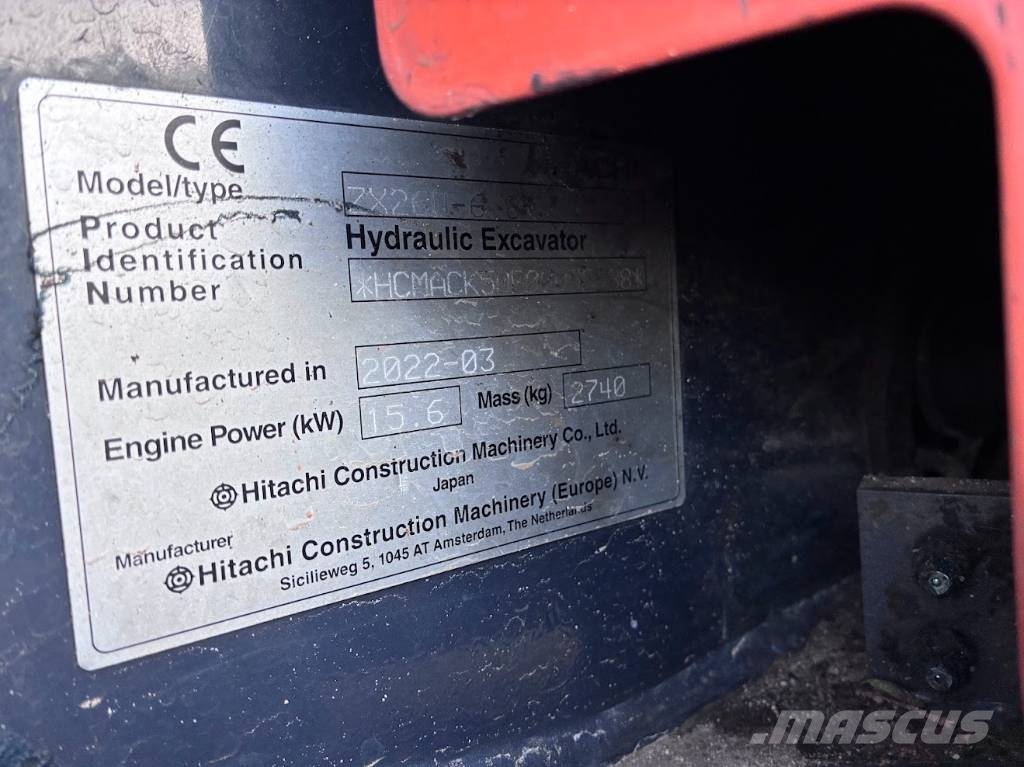 Hitachi ZX26u Mini excavators < 7t (Mini diggers)