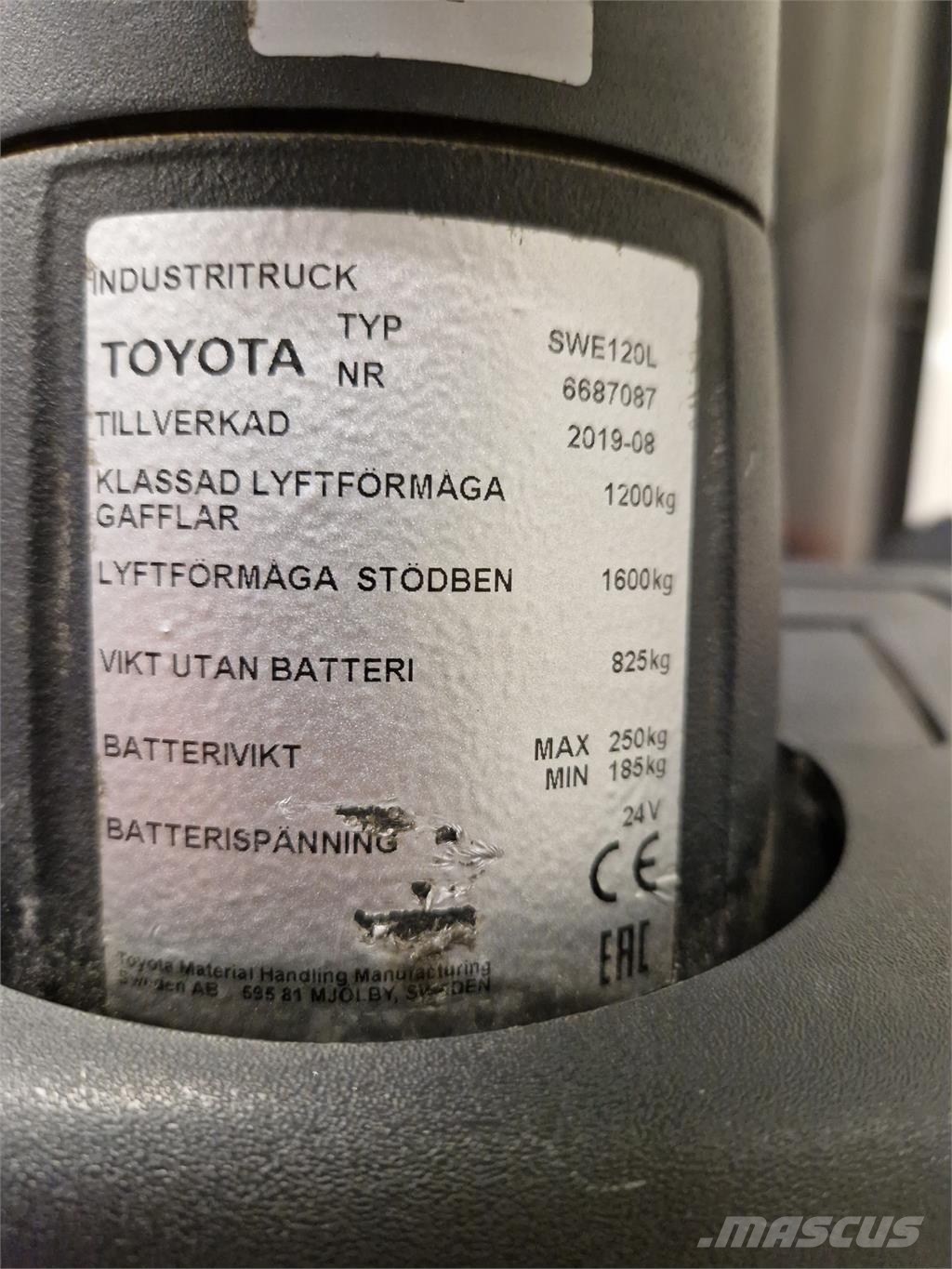 Toyota SWE120L 行走式堆垛机
