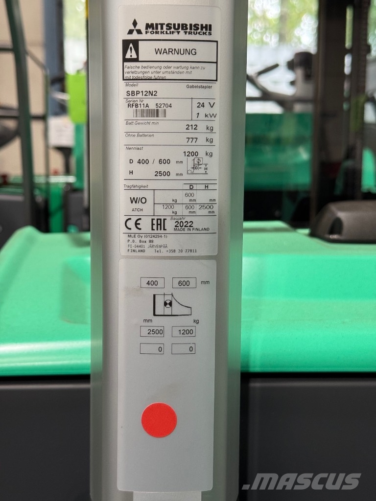 Mitsubishi SBP 12 N2 - Neu! Montacargas manual