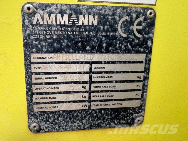 Ammann ARX 26-2 Tvåvalsvältar