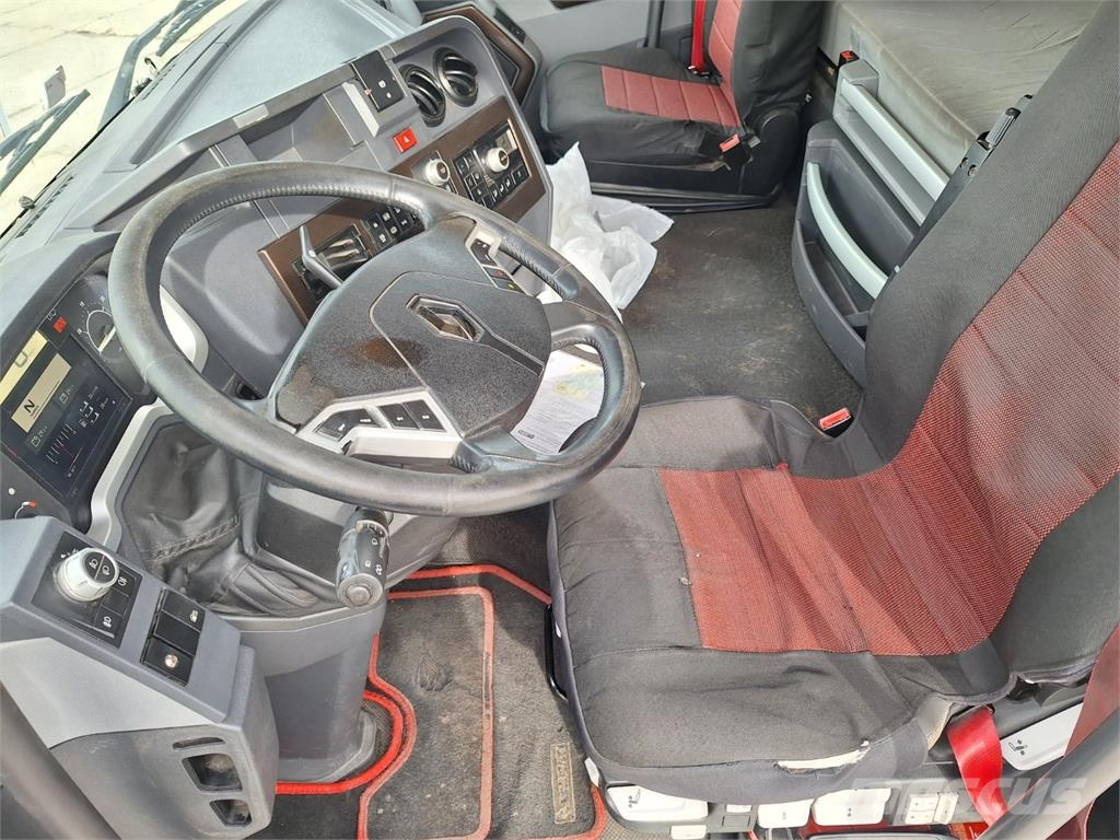 Renault T 380 + PANAV TV010M شاحنات مسطحة/مفصلية الجوانب