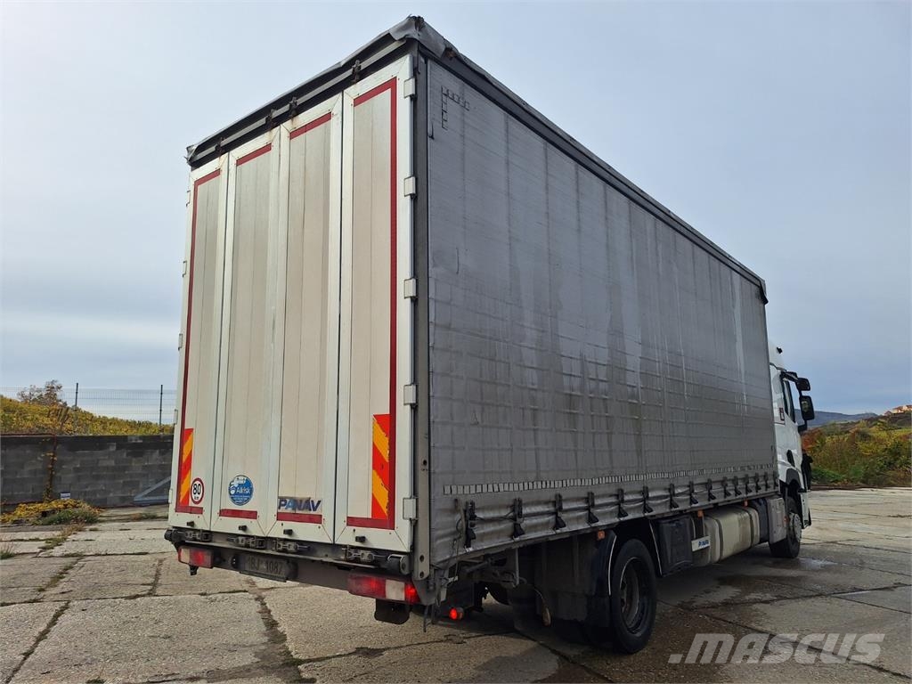 Renault T 380 + PANAV TV010M شاحنات مسطحة/مفصلية الجوانب