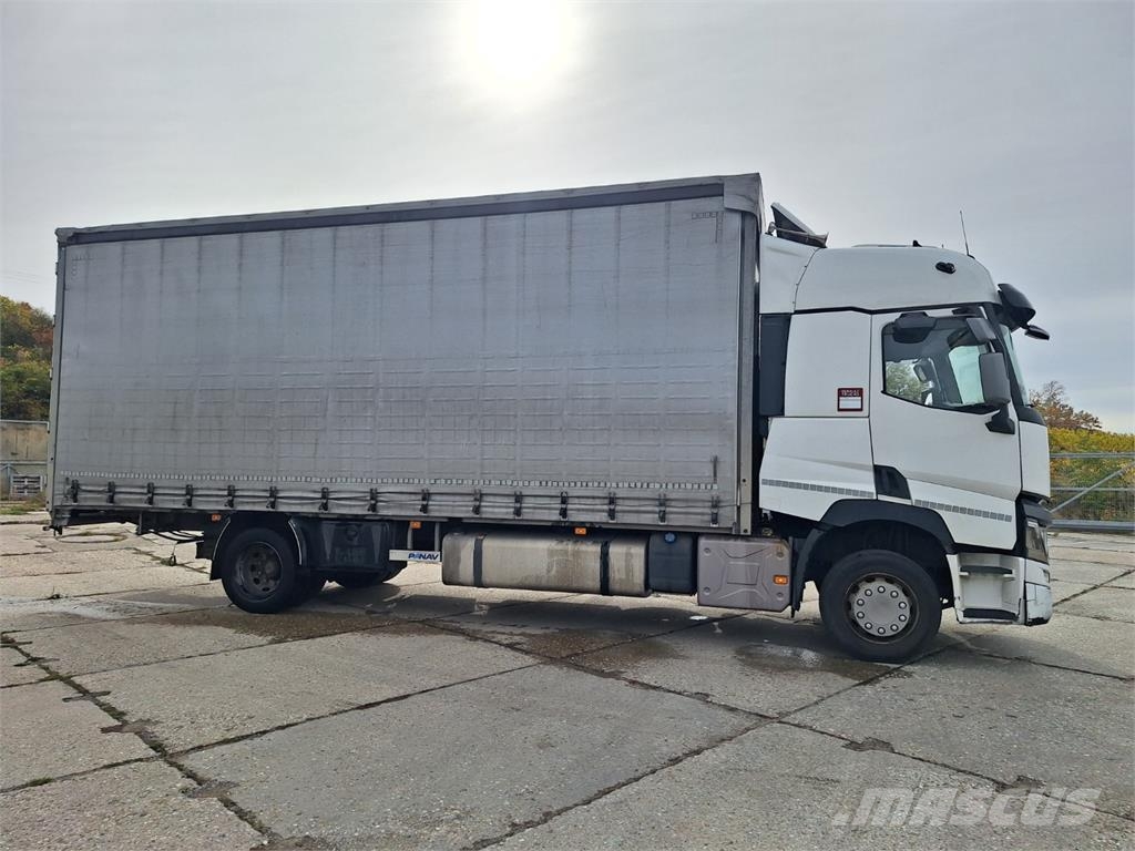 Renault T 380 + PANAV TV010M شاحنات مسطحة/مفصلية الجوانب