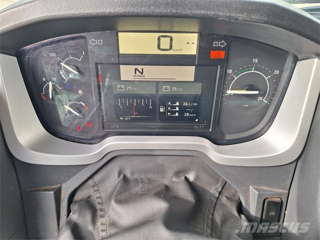 Renault T 380 + PANAV TV010M شاحنات مسطحة/مفصلية الجوانب