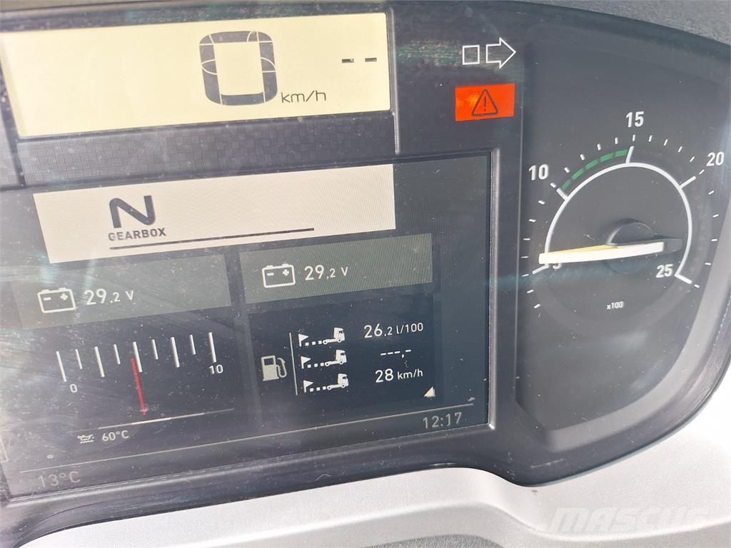 Renault T 380 + PANAV TV010M شاحنات مسطحة/مفصلية الجوانب