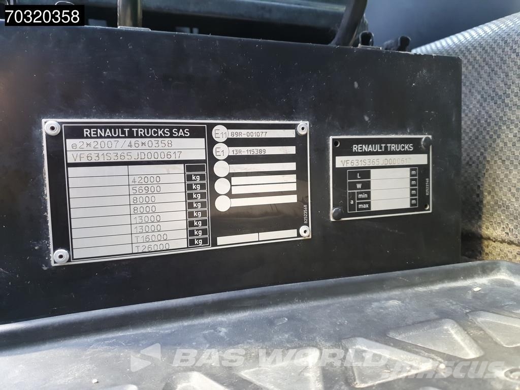 Renault K 480 8X4 16m3 tipper Steel suspension Big-Axle Op Самосвал