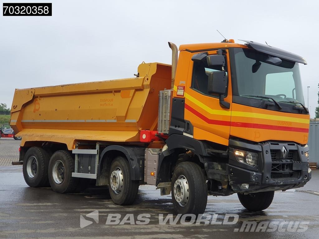Renault K 480 8X4 16m3 tipper Steel suspension Big-Axle Op Самосвал