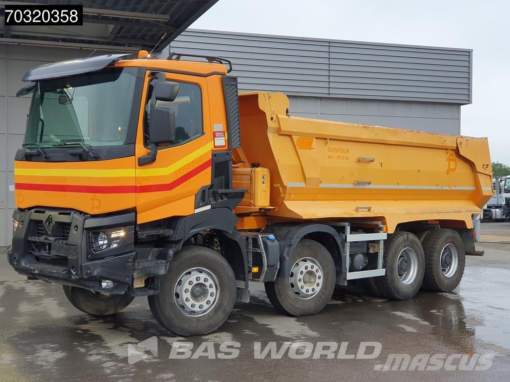 Renault K 480 8X4 16m3 tipper Steel suspension Big-Axle Op Самосвал