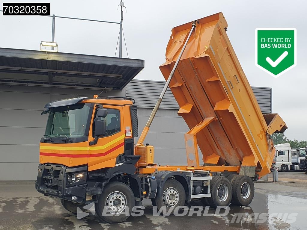 Renault K 480 8X4 16m3 tipper Steel suspension Big-Axle Op Самосвал