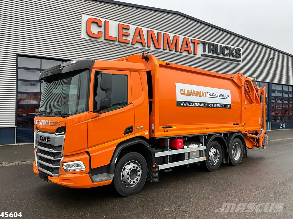 DAF FAG XD 340 Euro 6 Geesink 20m³ Welvaarts weighing Waste trucks