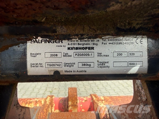 Kinshofer HYDRAULIC CLAMSHELL GRAB PZG500S-1 خطاطيف