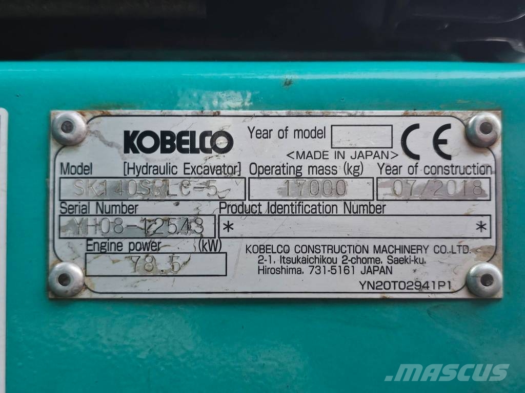 Kobelco SK 140 SRLC-5 Beltegraver