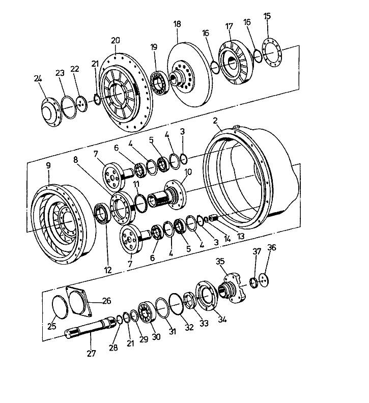 Dressta Zmiennik momentu TD20G, TORQUE CONVERTER Transmission