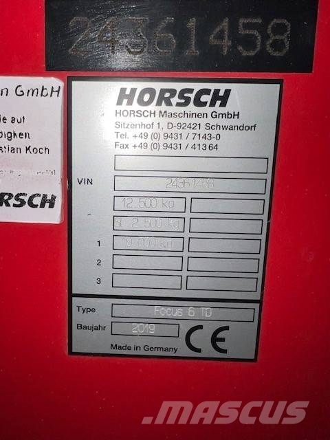 Horsch Focus 6 TD Sejalnice