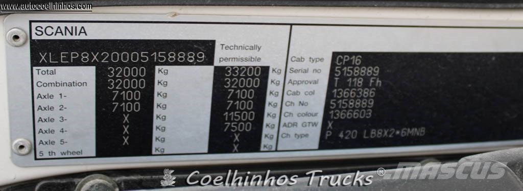 Scania P 420 Retarder 8x2 Kamioni-šasije