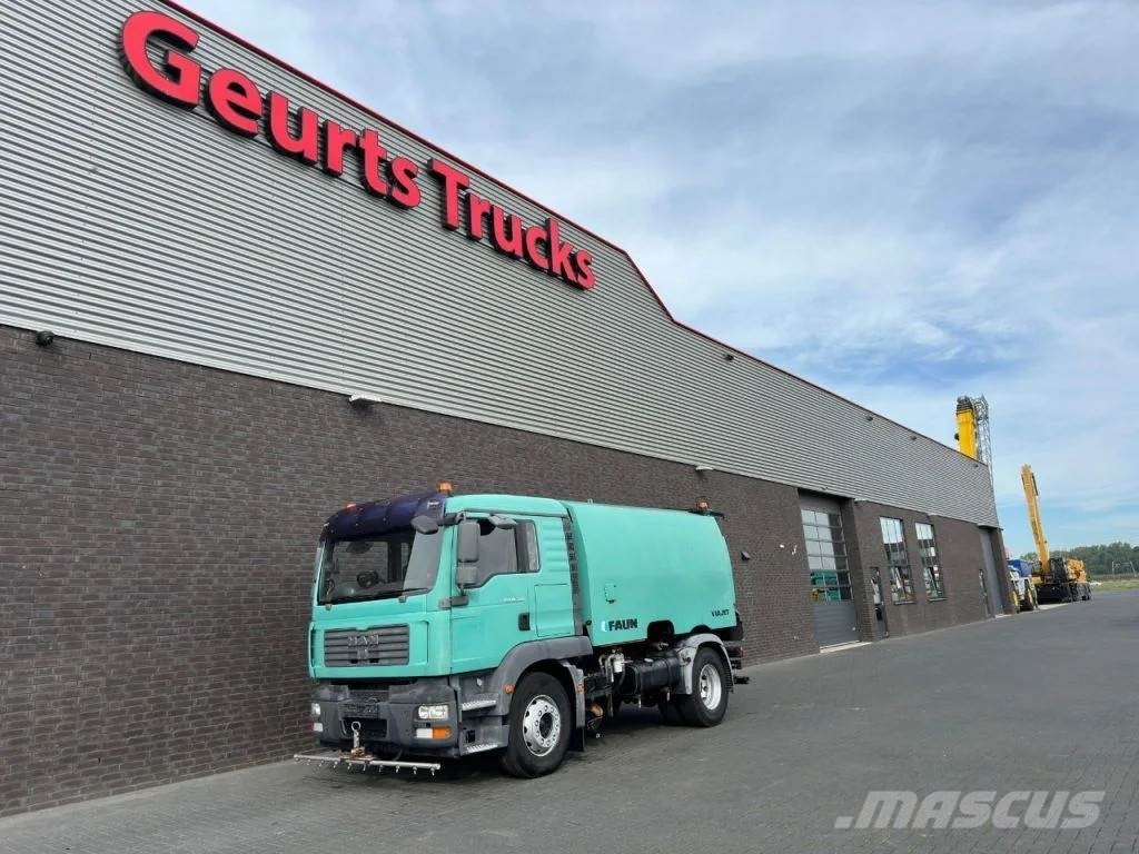 MAN TGM 18.240 4X2 + FAUN VIAJET 6R/HS SWEEPING TRUCK/ Kamioni za čišćenje ulica