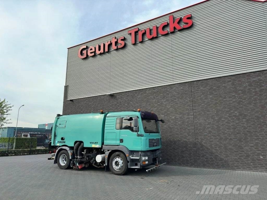 MAN TGM 18.240 4X2 + FAUN VIAJET 6R/HS SWEEPING TRUCK/ Kamioni za čišćenje ulica