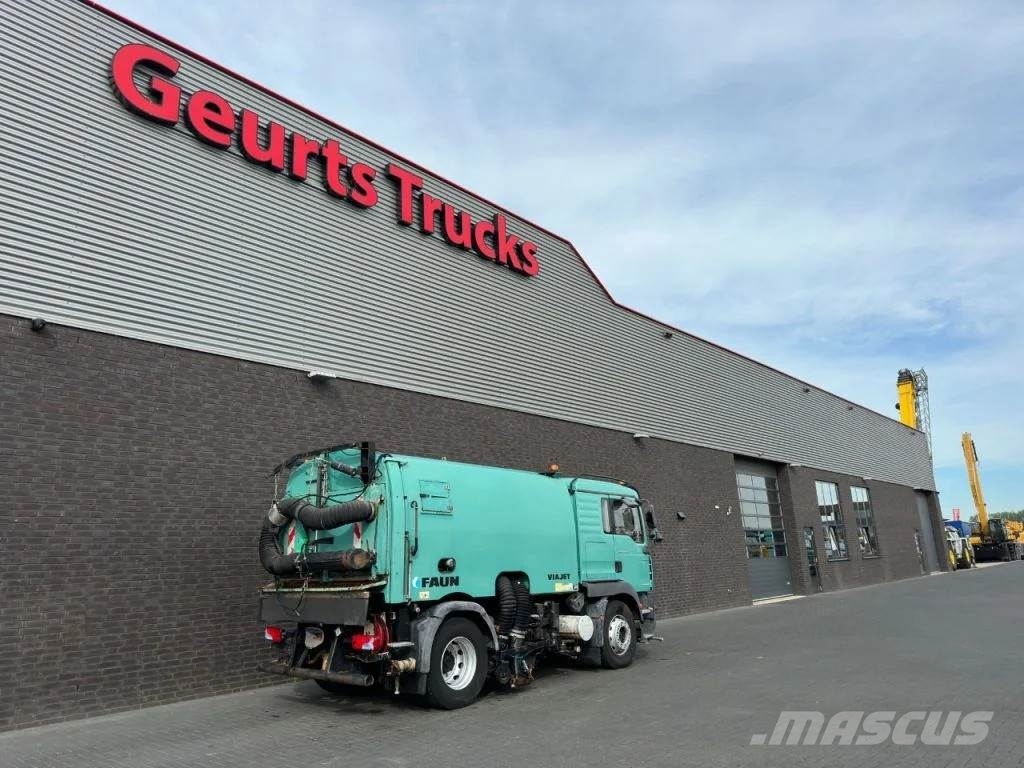 MAN TGM 18.240 4X2 + FAUN VIAJET 6R/HS SWEEPING TRUCK/ Kamioni za čišćenje ulica