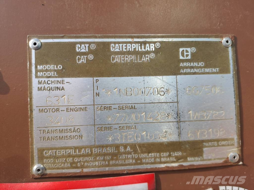 CAT 631E (3 Units Available) Schaber
