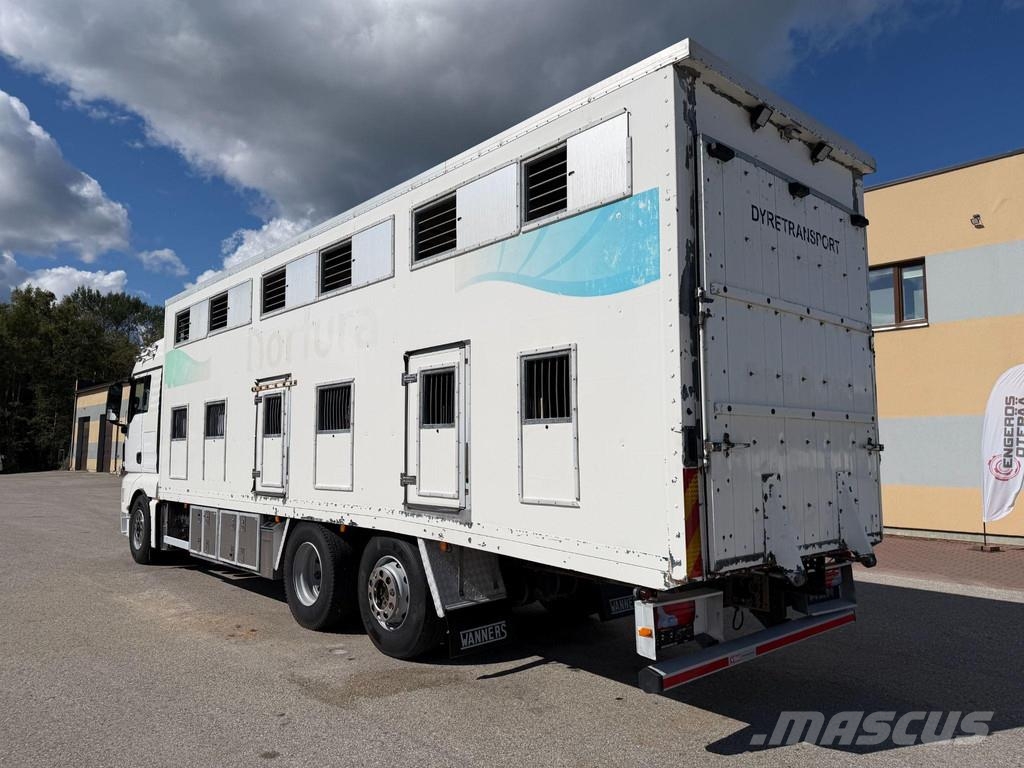 MAN TGX 26.480 6X2*4 EURO4 + RETARDER + DOUBLE FLOOR B Camiones para transporte de animales