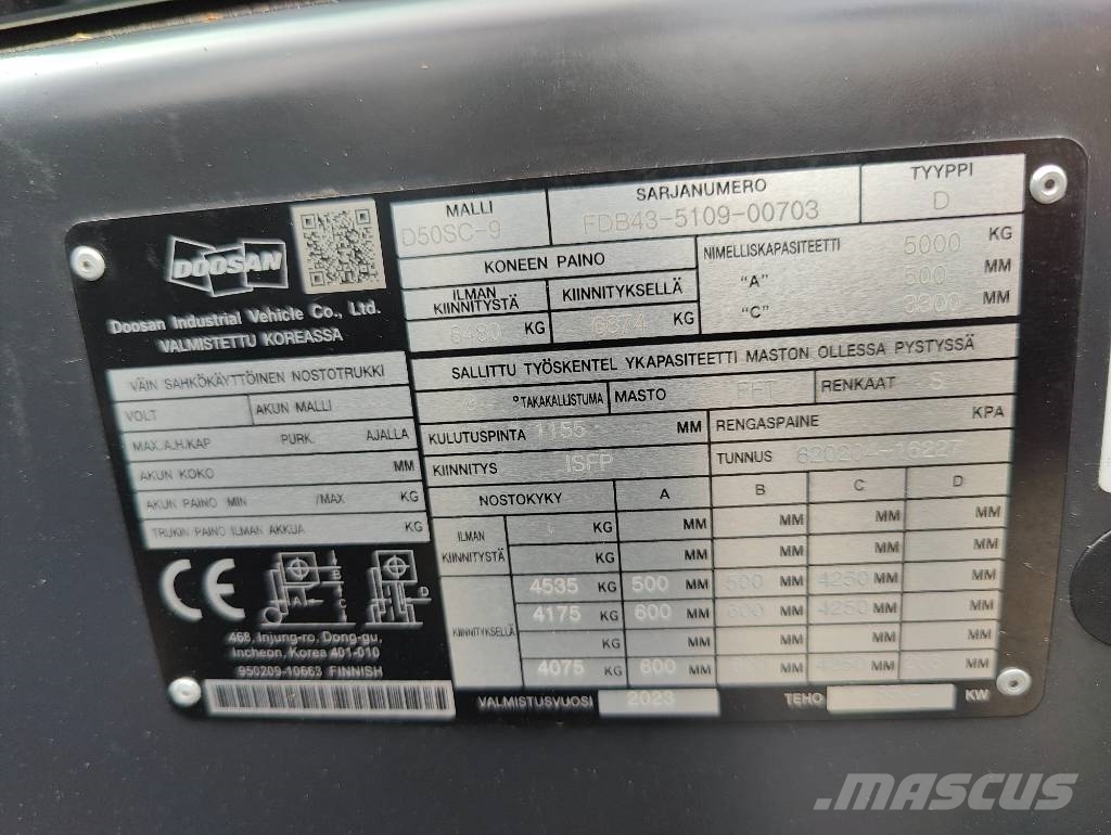 Doosan D50SC-9 Diiseltõstukid