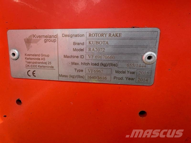 Kubota RA 2072 Hileradoras