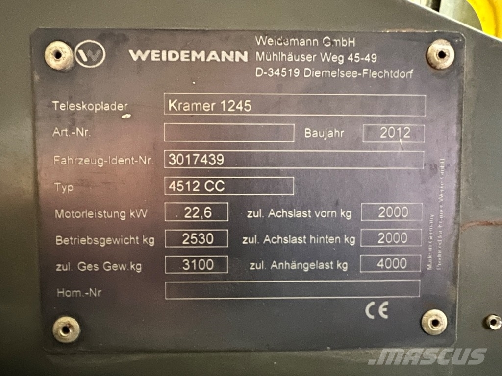Kramer 1245 Τηλεσκοπικοί ανυψωτές